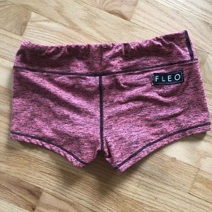 Fleo Original Pink and black heather shorts, 2.5”
